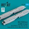RESKIT RS72-0516 GBU-39 SDB (8 pcs) and BRU-61 (2 pcs) (Su-27, MiG-29, F-16, F-15E, F-22, F-35, Tornado, JAS-39, A-10, AC-130W, B-1B, B-2, B-52) (3D Printed) (1/72)